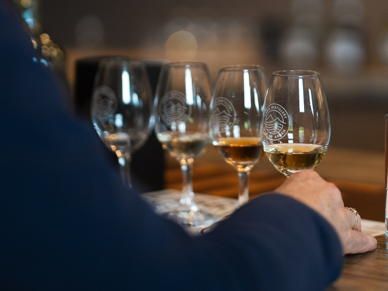A tasting at Lagg Distillery, Distillery of the Year 2023